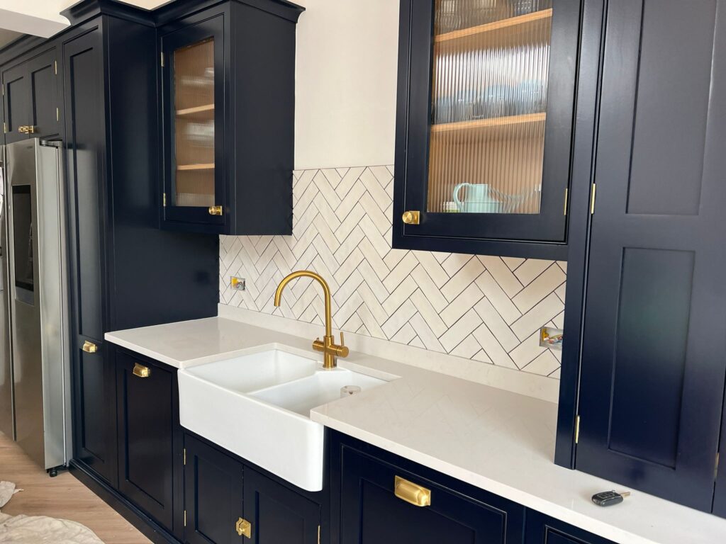 Back Splash Herringbone Tiles